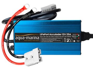 Aqua-Marina LiFePO4-acculader 12V 25A – 14,6V met SB50 en M8, Ophalen of Verzenden, Nieuw, Universele onderdelen