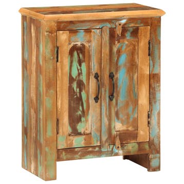 vidaXL Dressoir met 2 deuren 55x30x70 cm massief gerecycled, Huis en Inrichting, Verzenden, Nieuw, 50 tot 100 cm, 25 tot 50 cm