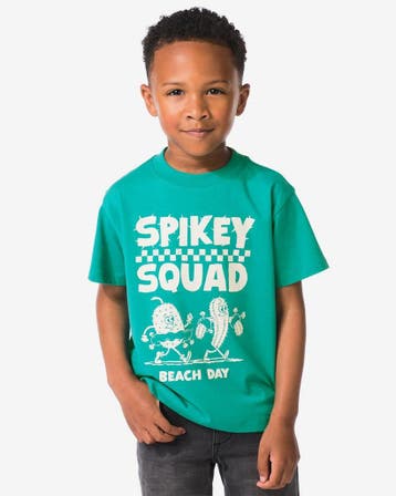 HEMA Kinder T-shirt grafisch groen, Verzenden, Nieuw