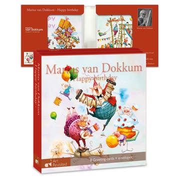 Kaartenmapje Marius van Dokkum - Happy birthday CS 021, Ophalen of Verzenden, Nieuw