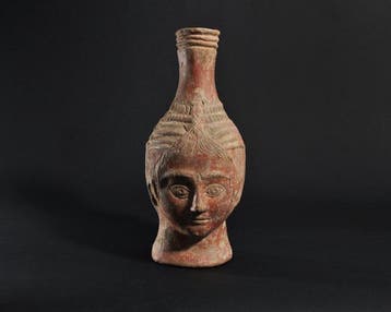 Oud-Romeins Keramiek Jug of a Head met TL-test - 25.5 cm