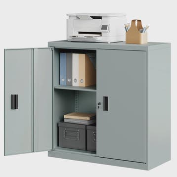 Afsluitbare Metalen Archiefkast met Slot en Verstelbare Legg, Verzenden, Nieuw
