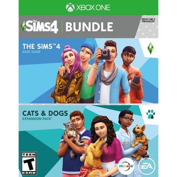 Xbox One Sims 4 Plus Cats and Dogs, Verzenden, Zo goed als nieuw