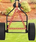 Draadloze Hand Grastrimmer met Wielen, Telescopisch + 2 Accu, Tuin en Terras, Grasmaaiers, Verzenden, Nieuw