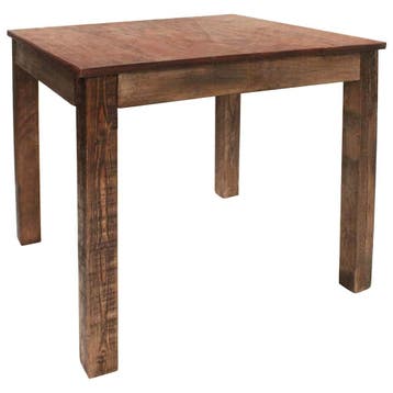 vidaXL Eettafel 82x80x76 cm gemengd gerecycled hout, Huis en Inrichting, Verzenden, Nieuw