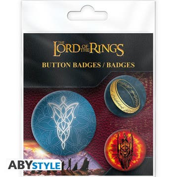 Lord of the Rings Middle Earth Badge Pack (4x), Ophalen of Verzenden, Nieuw