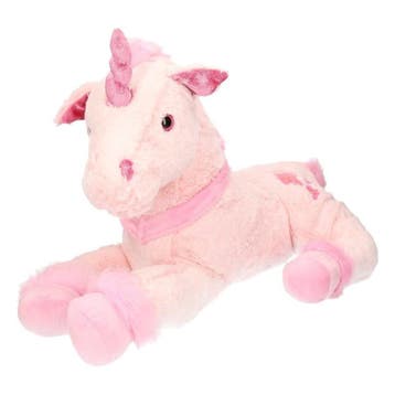 Lichtroze pluche eenhoorn knuffel - 62 cm - unicorn, Kinderen en Baby's, Verzenden, Nieuw