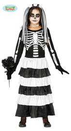 Skelet Bruid Kostuum Kind, Kleding | Dames, Carnavalskleding en Feestkleding, Ophalen of Verzenden, Nieuw
