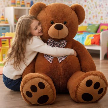 Knuffelbeer Bruin Pluche 150cm XXL (Knuffels, Speelgoed), Kinderen en Baby's, Speelgoed | Knuffels en Pluche, Verzenden, Nieuw