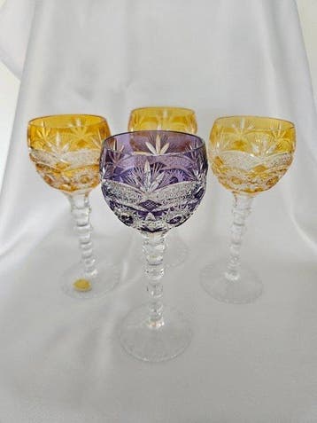 Vermutlich Annahütte / Nachtmann / Dressler - Wijnglas (4) -