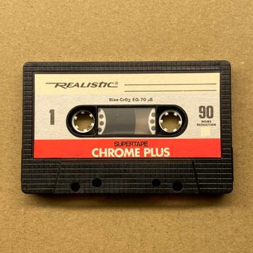 Realistic Supertape Chrome Plus 90 onbespeeld gebruikt (Cass, Ophalen of Verzenden, Nieuw in verpakking