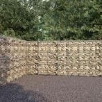 vidaXL Schanskorfmuur met deksels 600x30x200 cm, Verzenden, Nieuw, IJzer, 2 meter of meer