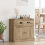 vidaXL Highboard Artisan Eiken 70 x 35,5 x 67,5 cm Bewerkt, Minder dan 50 cm, Verzenden, Nieuw, Minder dan 100 cm