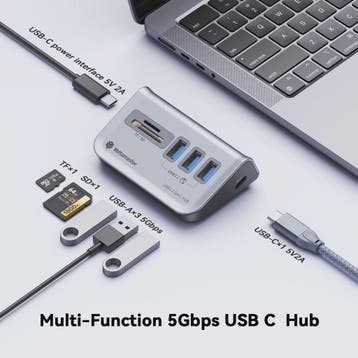 Yottamaster USB 3.2 Gen2 Docking Station Hub met 5Gbps, Mult, Verzenden, Nieuw