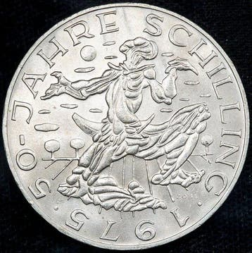 Oostenrijk. 100 Schilling 1975 (50º aniversario del