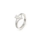 Stapelring - 14 karaat Witgoud - 0.78ct. tw. Diamant
