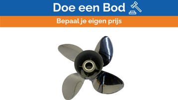 Bieden: Michigan Apollo 4-Blade Stainless Steel Propeller 1, Watersport en Boten, Ophalen of Verzenden, Nieuw