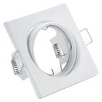 GU10 Inbouwspot Set - Mat Wit - Inbouw Vierkant - Kantelbaar, Metaal of Aluminium, Nieuw, Ophalen of Verzenden, Led