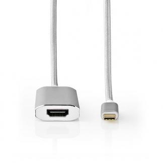 USB C naar HDMI adapterkabel | Nedis | 2 meter, Computers en Software, Pc- en Netwerkkabels, Nieuw, Verzenden