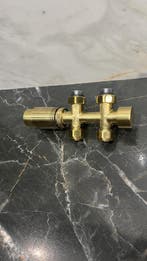 Gouden radiator aansluitset Recht voor radiatoren met onder, Doe-het-zelf en Verbouw, Verwarming en Radiatoren, Ophalen of Verzenden