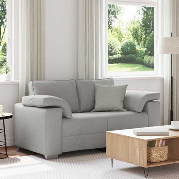 Loveseat Wolkengrijs 160cm | Retourdeal 41% Korting, Kunststof, 150 tot 200 cm, Tweepersoons, 75 tot 100 cm