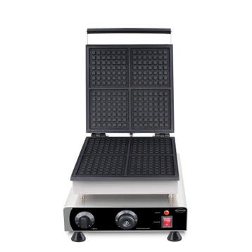 Combisteel Wafelijzer | 4x Vierkante Wafels | 1.75kw | 305x4, Ophalen of Verzenden, Nieuw in verpakking