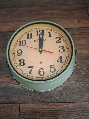 Scheepsklok - Seiko Salvaged Metaal - 1980-1990 - Inspection