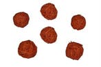 Rotan Stro Bal Oranje dia 4 cm 15 stuks, Ophalen of Verzenden, Nieuw