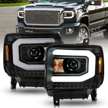 ANZO 2014-2015 GMC Sierra 1500 Projector Headlights w/ Light, Auto-onderdelen, Ophalen of Verzenden, Nieuw