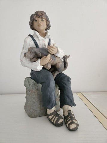Lladró - Beeldje - Lladró „Trusting Friend“ (01011763) –, Antiek en Kunst