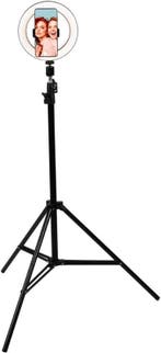 2dekans | Grundig Ringlamp met Statief Ø20cm - Verstelbare, Ophalen of Verzenden, Zo goed als nieuw