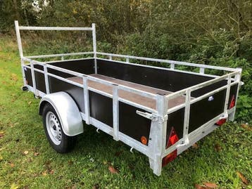 Nieuwe verzwaarde aanhanger. Gratis nieuw reservewiel, Nieuw