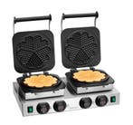 Bartscher Wafelijzer MDI 2HW211 | 2 bakunits | Hartvormige w, Ophalen of Verzenden, Nieuw in verpakking