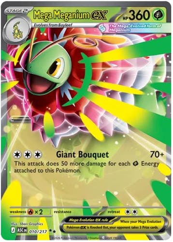 Mega Meganium ex (ASC 010), Ophalen of Verzenden, Nieuw