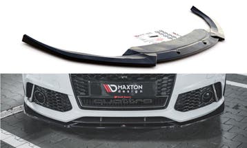Voorspoiler V.4 Audi RS6 C7 Maxton Glans Zwart, Ophalen of Verzenden, Nieuw