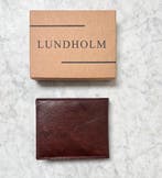 Lundholm Portemonnee heren compact luxe leer RFID anti-skim, Verzenden, Nieuw