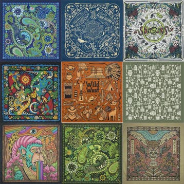 Unisex Katoenen Bandana met Dierenprint & Paisley Motief - V, Verzenden, Nieuw