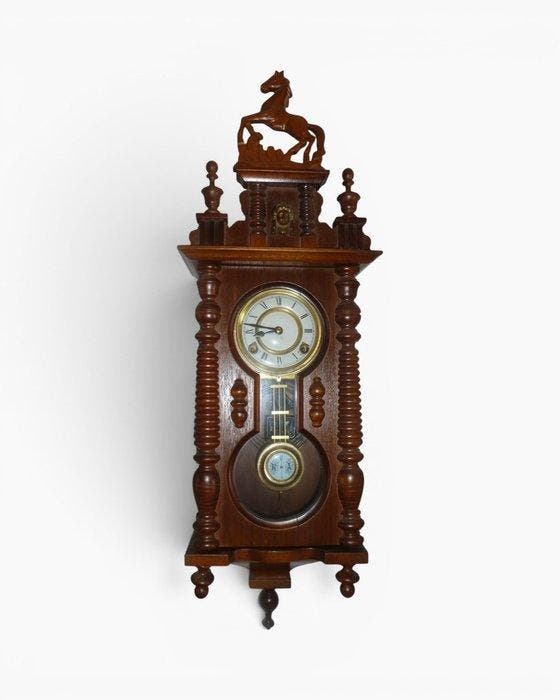 Regulateur - - Mahonie - 1970-1980, Antiek en Kunst, Curiosa en Brocante