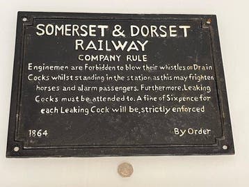 Reclamebord - Somerset & Dorset Railway - Gietijzer, Nieuw