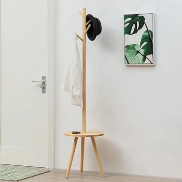 Nieuwe Grenenhouten Kapstok - 4 Haken - Hout Design logkleur, Kleding | Dames, Kledingrekken, Verzenden, Nieuw