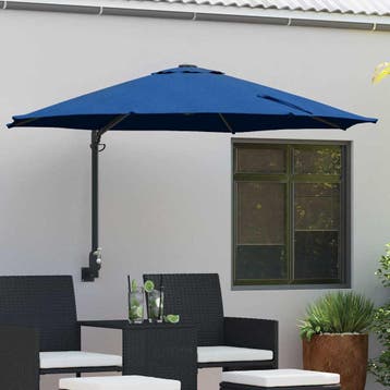 vidaXL Tuinparasol 248 x 248 x 148 cm Polyester en staal, Tuin en Terras, Verzenden, Nieuw, 2 tot 3 meter