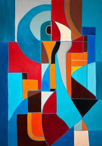 E. Pérez Lezcano (XX) - Red Echo, Blue Memory- XL