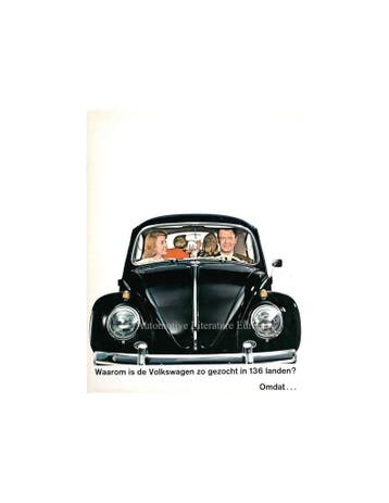 1962 VOLKSWAGEN KEVER 1200 BROCHURE NEDERLANDS, Nieuw, Volkswagen, Author