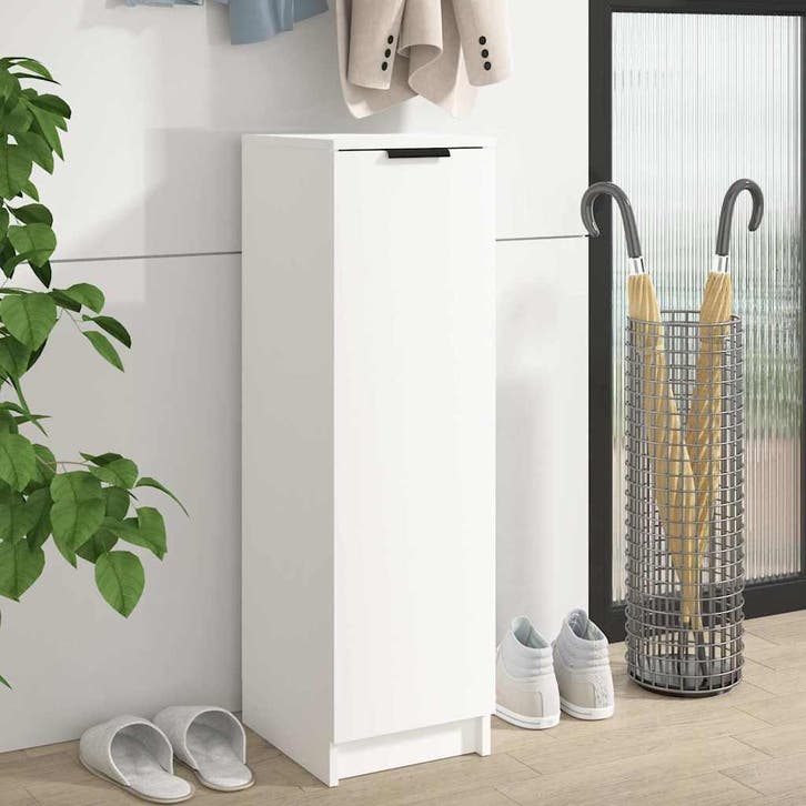 vidaXL Schoenenkast 30x35x100 cm bewerkt hout wit, Huis en Inrichting, Kasten | Schoenenrekken, Nieuw, Verzenden
