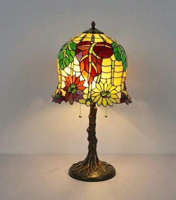 Tafellamp - Glas-in-lood