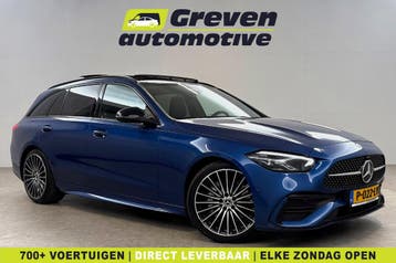 Mercedes-Benz C-Klasse 200 Launch Edition AMG Line  Pano, Auto's, Automaat, Blauw, Nieuw, Te koop