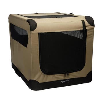 Amazon Basics opvouwbare reisbench hond 2 deuren M 76 cm, Verzenden, Nieuw