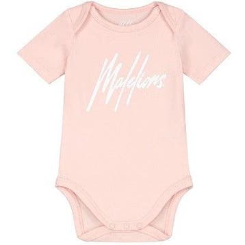 Malelions Baby Signature Short Sleeve Bodysuit Roze - 50, Ophalen of Verzenden, Nieuw