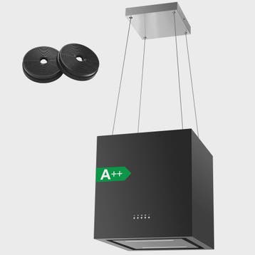 Zwarte Eiland Afzuigkap 800m³/u, Energie A+, 5-laags Filter,, Witgoed en Apparatuur, Afzuigkappen, Verzenden, Nieuw