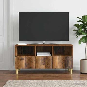 vidaXL TV-kast 102 x 34,5 x 50 cm Oud hout Bewerkt hout, Minder dan 50 cm, Verzenden, Nieuw, Minder dan 100 cm